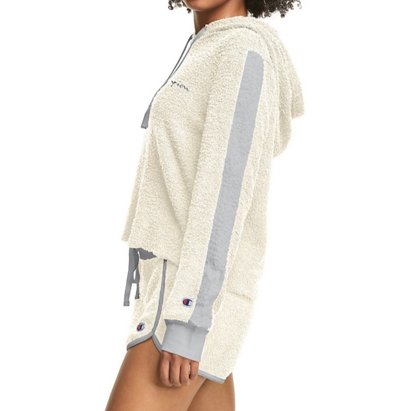 Champion hoodie & pajama shorts set size X-Large Long sleeves - Picture 2 of 15